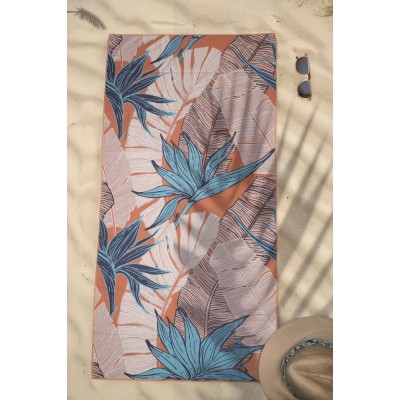 Πετσέτα Θαλάσσης Flora Peach 80X160 Espree