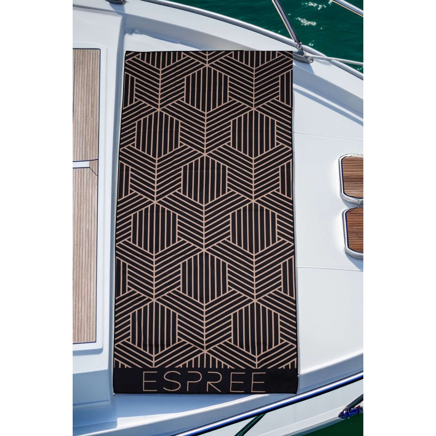 Πετσέτα Θαλάσσης Glam Black 80X160 Espree