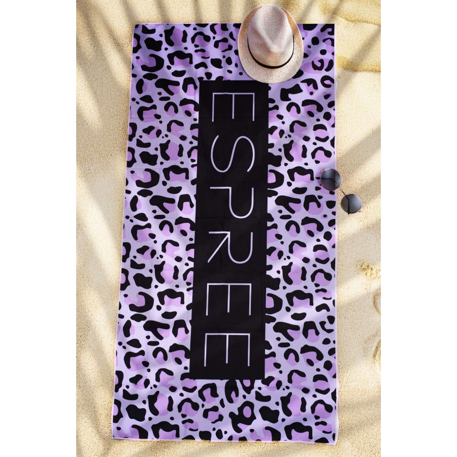 Πετσέτα Θαλάσσης Leopard Lilac 80X160 Espree