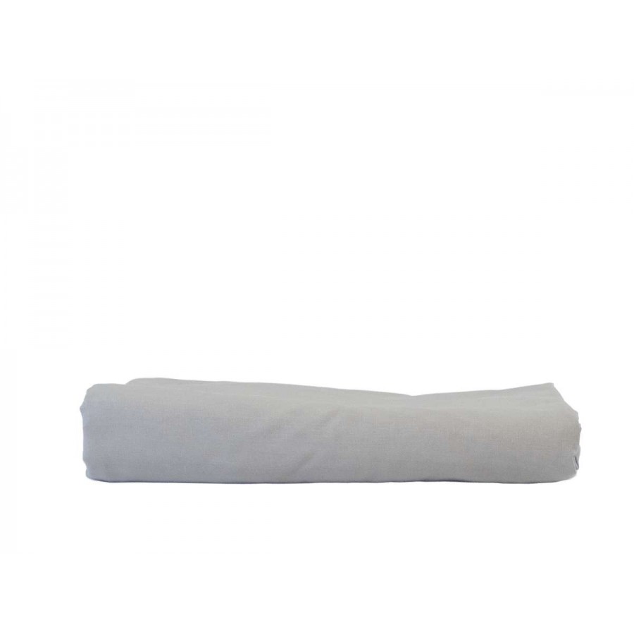 Σεντόνι Μεμονωμένο Διπλό Με Λάστιχο Solid Light Grey 1Τμχ 140X200+35 Espree