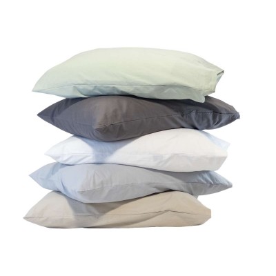 Σετ Μαξιλαροθήκες Βαμβακερές Solid Dark Grey 2Τμχ 52X72 Espree