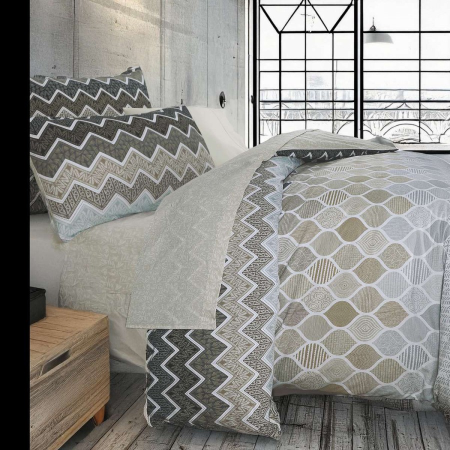 Σετ Παπλωματοθήκη Μονή Kiris Beige 2Τμχ 160X240 Espree