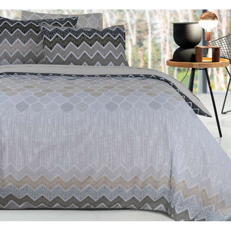 Σετ Παπλωματοθήκη Υπέρδιπλη Kiris Beige 3Τμχ 230X240 Espree Σετ Παπλωματοθήκη Υπέρδιπλη Kiris Beige 3Τμχ 230X240 Espree