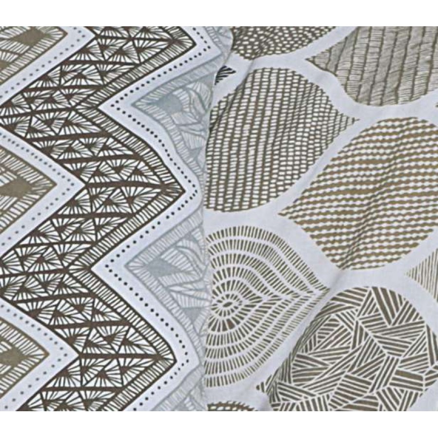 Σετ Σεντόνια Διπλά Kiris Beige 4Τμχ 200X270 Espree