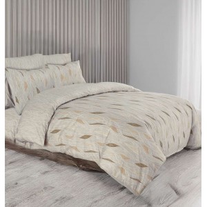 Σετ Σεντόνια King Size Cypres Beige 4Τμχ Με Λάστιχο 180X200+35 Espree