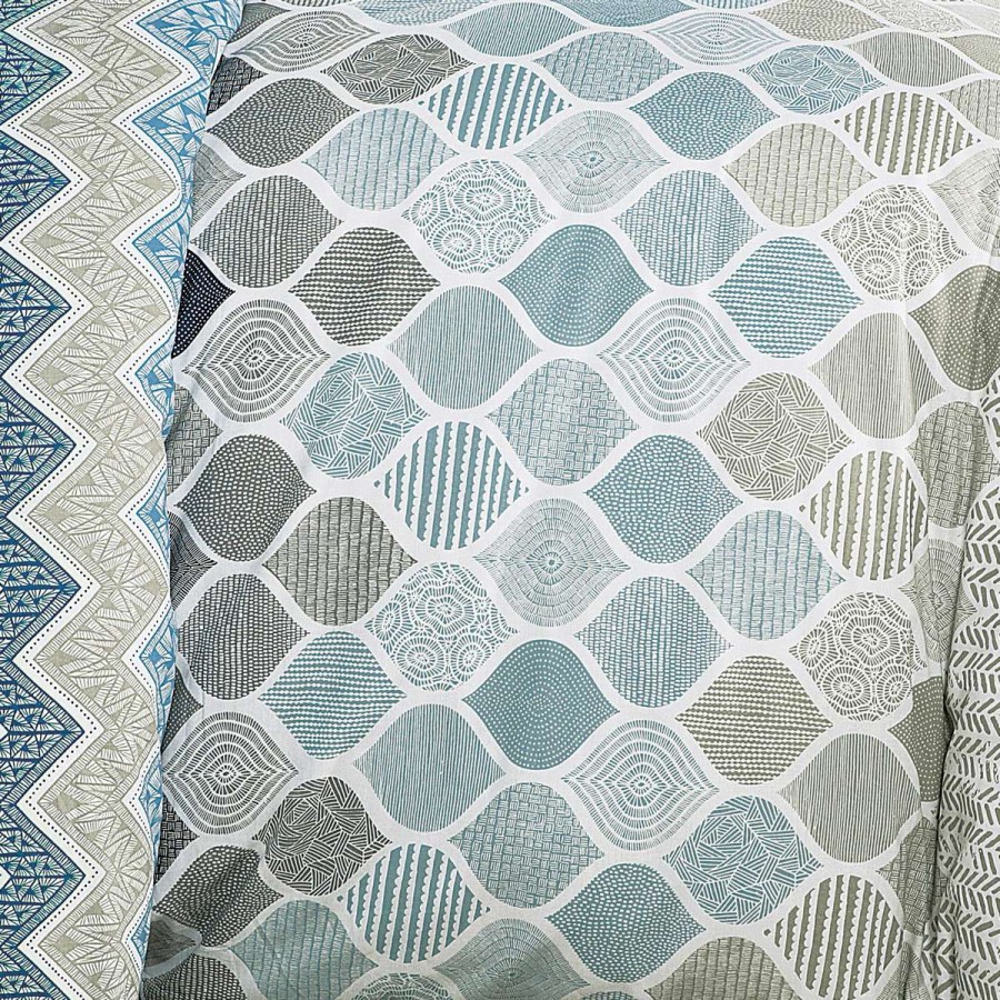 Σετ Σεντόνια Υπέρδιπλα Kiris Blue 4Τμχ 240X270 Espree Σετ Σεντόνια Υπέρδιπλα Kiris Blue 4Τμχ 240X270 Espree