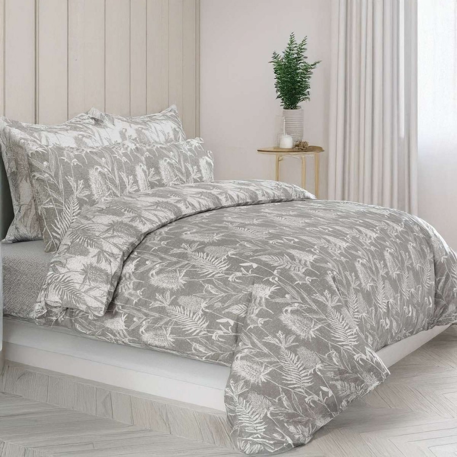 Σετ Σεντόνια Υπέρδιπλα Thistle Grey 4Τμχ 240X270 Espree Σετ Σεντόνια Υπέρδιπλα Thistle Grey 4Τμχ 240X270 Espree