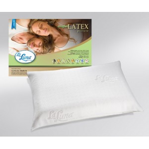 Ανατομικό Μαξιλάρι Ύπνου Comfort Latex Μέτριο Λευκό 60X40X14 Laluna
