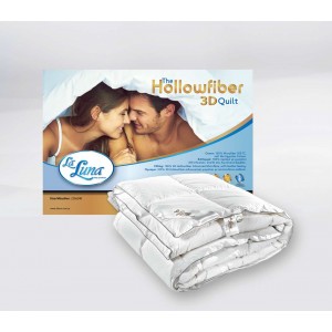 Πάπλωμα Συνθετικό Hollowfiber 3D Λευκό 240X260 Laluna