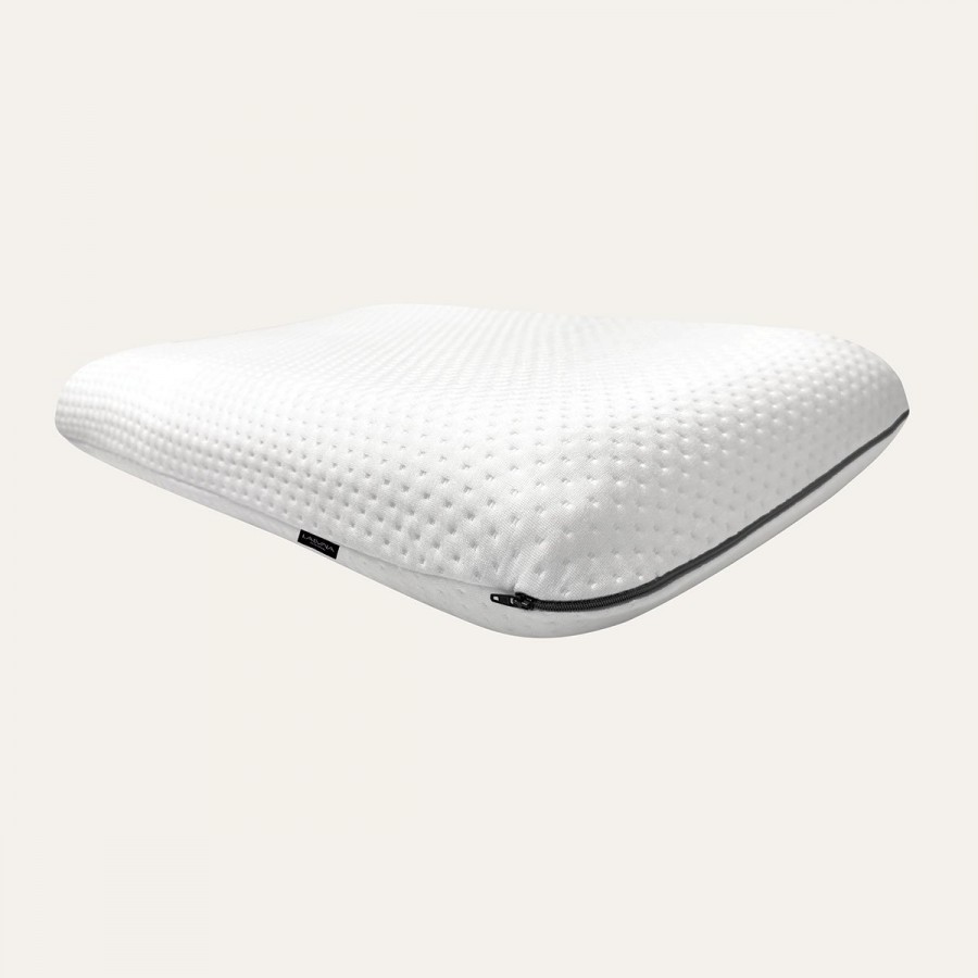 Ανατομικό μαξιλάρι με γέμιση από Visco Elastic Memory Foam και κάλυμμα από ζακάρ διπλής ύφανσης. Αποτελεί ιδανική επιλογή καθώς υποστηρίζει τέλεια τη σπονδυλική στήλη και συμβάλλει στην αποφυγή πόνων στον αυχένα και τις ωμοπλάτες. Το Comfort Memory Foam έ