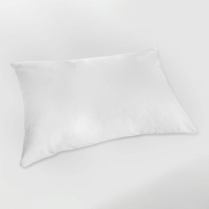 Μαξιλαροθήκες Jersey με φερμουάρ 52x72 Pure White (Ζεύγος)
