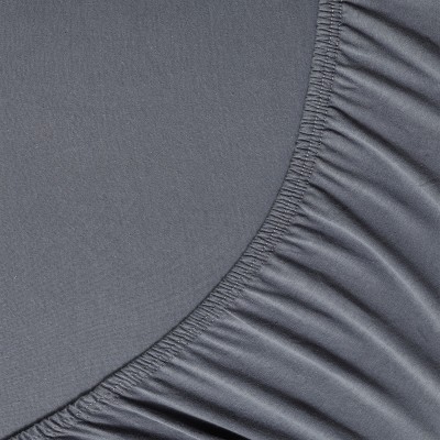 Σεντόνι με λάστιχο Jersey 180x200+40 Charcoal Grey