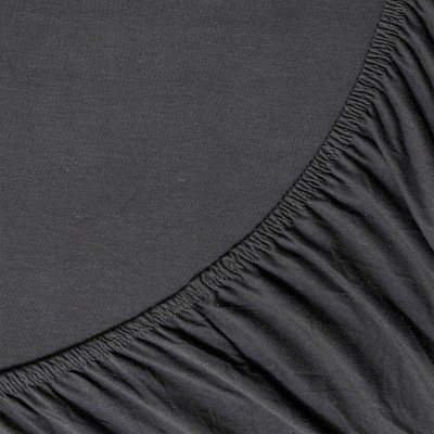 Σεντόνι με λάστιχο Jersey 180x200+40 Night Black