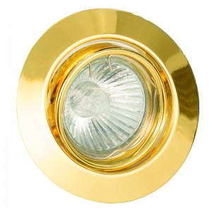 InLight Χωνευτό σποτ από χρυσό μέταλλο 1XGU10 D:9cm (43277-Χρυσό)