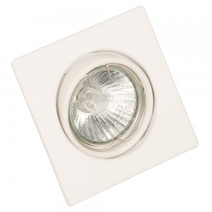 InLight Χωνευτό σποτ από λευκό μέταλλο 1XGU10 D:9cm (43278-Λευκό)