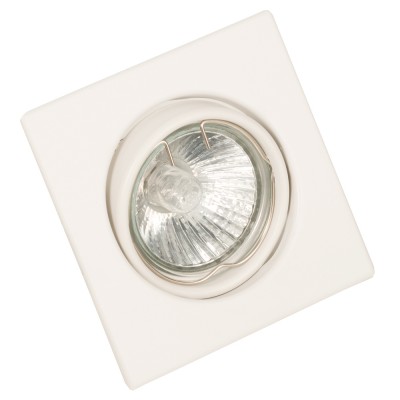 InLight Χωνευτό σποτ από λευκό μέταλλο 1XGU10 D:9cm (43278-Λευκό)