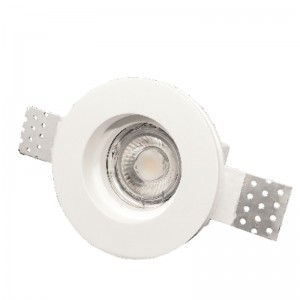 InLight Χωνευτό σποτ λευκό από γύψο 1XGU10 D:10cm (Χ0006)