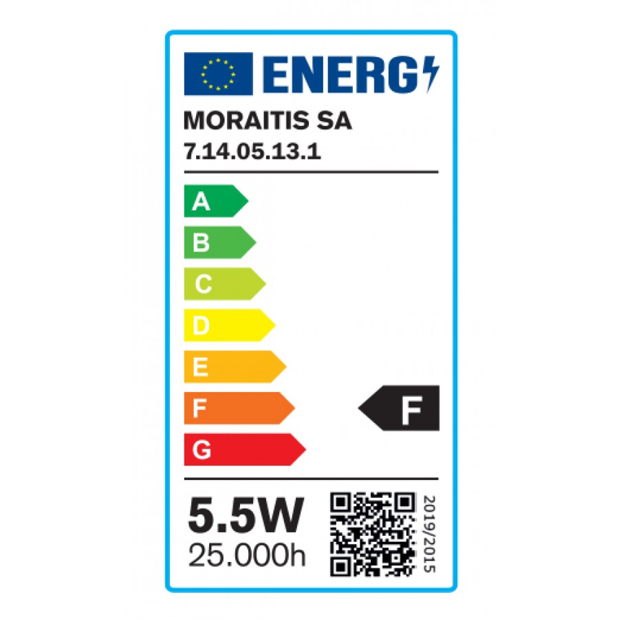 InLight E14 LED C37 5,5watt 3000K Θερμό Λευκό (7.14.05.13.1)