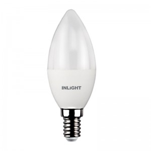 InLight E14 LED C37 5,5watt 4000K Φυσικό Λευκό (7.14.05.13.2)