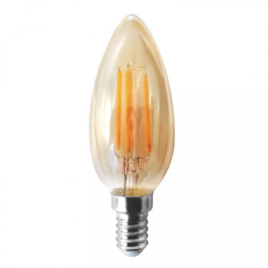 InLight Ε14 LED Filament C35 5watt Dimmable με μελί κάλυμμα (7.14.05.20.1 )