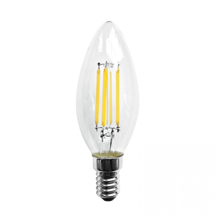 InLight E14 LED Filament C35 5watt Φυσικό Λευκό (7.14.05.17.2)