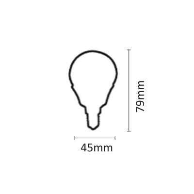 InLight E14 LED G45 5,5watt 3000K  Θερμό Λευκό (7.14.05.14.1)