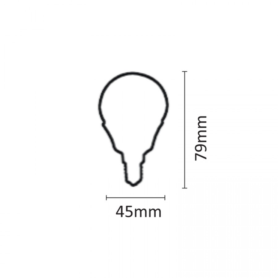 InLight E14 LED G45 5,5watt 3000K  Θερμό Λευκό (7.14.05.14.1)