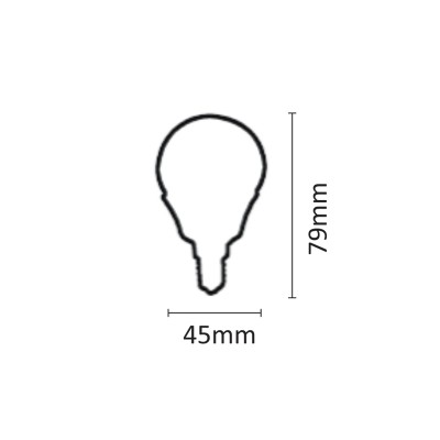 InLight E14 LED G45 8watt 4000K Φυσικό Λευκό (7.14.08.14.2)