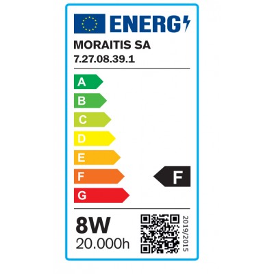 InLight Ε27 LED Filament G80 8watt (7.27.08.39.1)