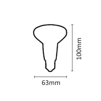 InLight E27 LED R63 8watt 3000Κ Θερμό Λευκό (7.27.08.08.1)