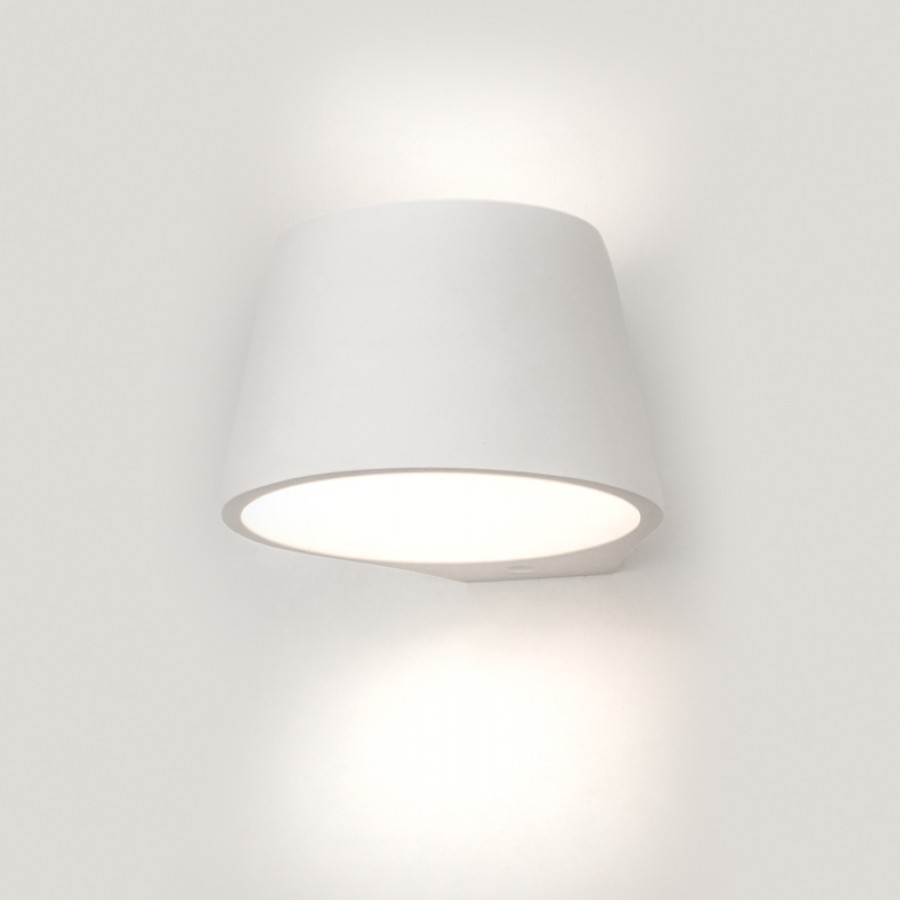 InLight Επιτοίχιο φωτιστικό λευκό από γύψο 1XE14 D:15,5cm (43375)