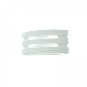InLight Επιτοίχιο φωτιστικό λευκό από γύψο 1XE14 D:28cm (43390)