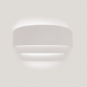 InLight Επιτοίχιο φωτιστικό λευκό από γύψο 1XE14 D:29cm (43388)