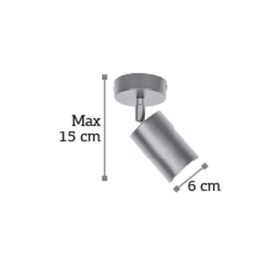 InLight Επιτοίχιο σποτ από χρυσαφί μέταλλο 1XGU10 D:15cm (9082-1)