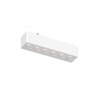 InLight Φωτιστικό LED 6W 3000K για Ultra-Thin μαγνητική ράγα σε λευκή απόχρωση D:12,2cmX2,4cm (T02801-WH)