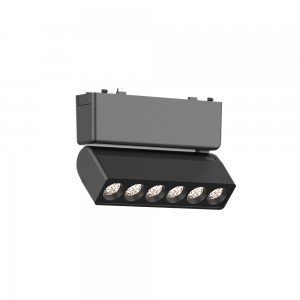 InLight Φωτιστικό LED 6W 3000K για Ultra-Thin μαγνητική ράγα σε μαύρη απόχρωση D:12,2cmX8cm (T03301-BL)