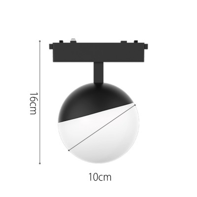 InLight Φωτιστικό LED 6W 3CCT για Ultra-Thin μαγνητική ράγα σε μαύρη απόχρωση (by tuya and zigbee) D:10cmX10cm (T05305-BL)