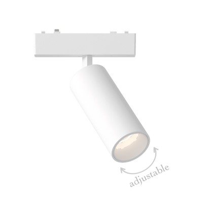 InLight Φωτιστικό LED 9W 3000K για Ultra-Thin μαγνητική ράγα σε λευκή απόχρωση D:16cmX4,4cm (T03701-WH)