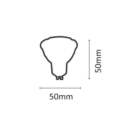 InLight GU10 LED 5,5watt 3000K Θερμό Λευκό (7.10.05.09.1)