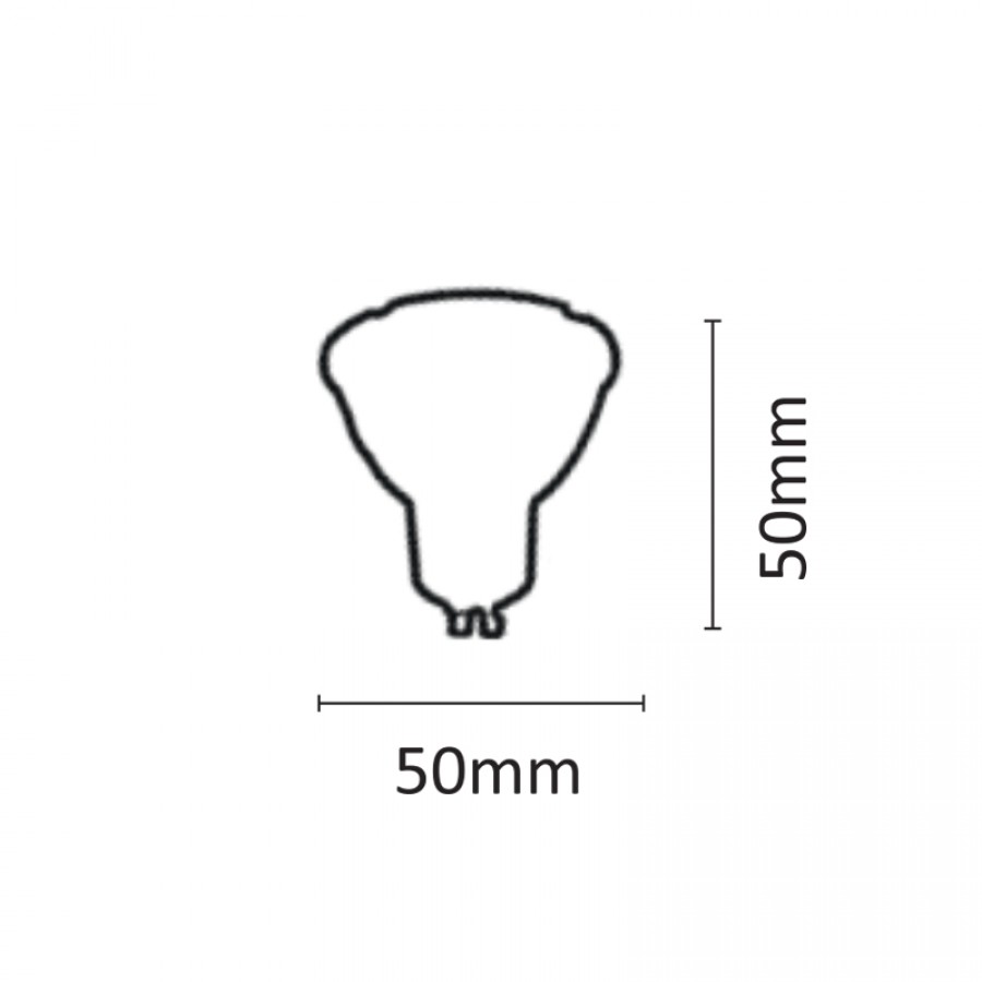InLight GU10 LED 7watt 3000Κ Θερμό Λευκό (7.10.08.09.1)