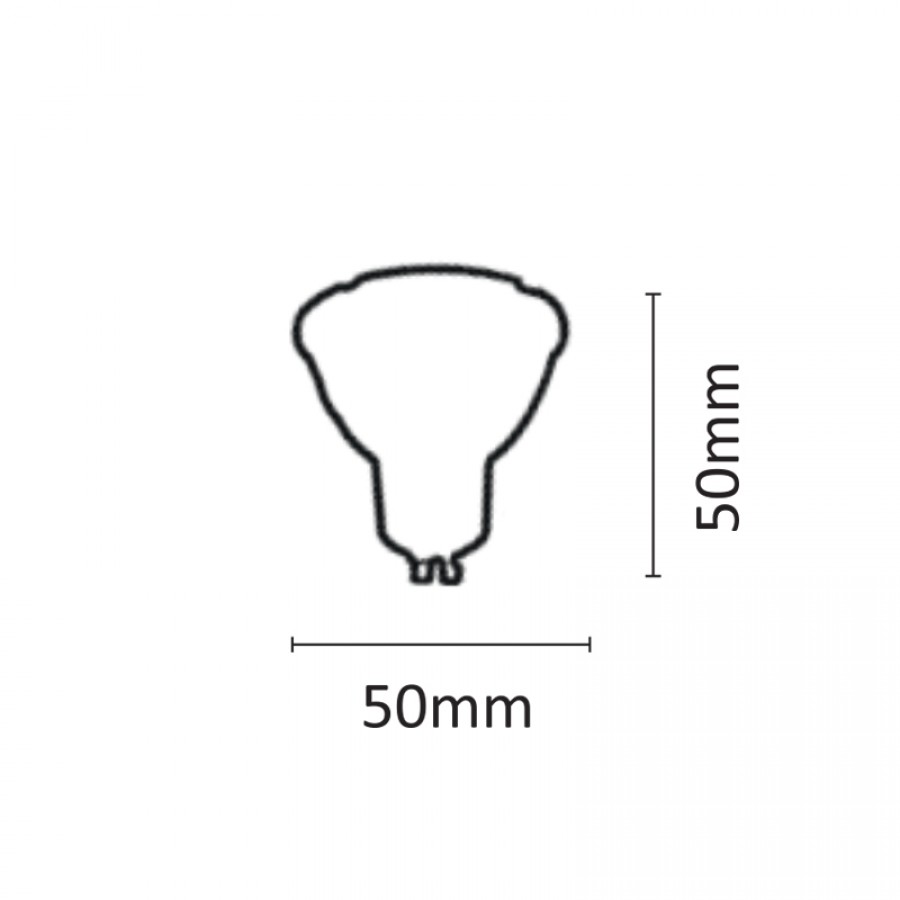 InLight GU10 LED 8watt 3000Κ Θερμό Λευκό (7.10.08.10.1)