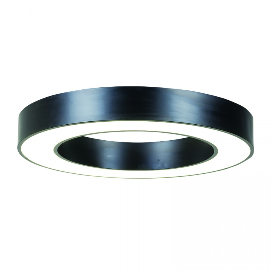 InLight Κρεμαστό φωτιστικό LED 50W 4000K σε μαύρη απόχρωση D:80cm (6171-80-BL)