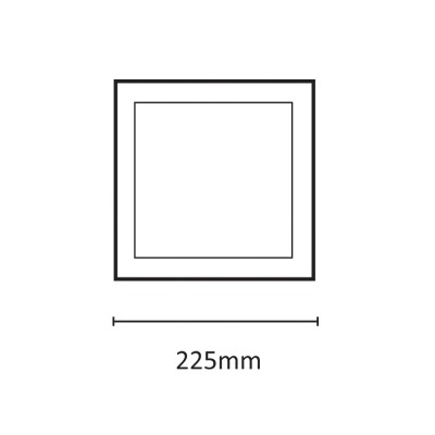 InLight LED Slim Panel 20watt Τετράγωνο 3000Κ Θερμό Λευκό D:22,5cm (2.20.01.1) InLight LED Slim Panel 20watt Τετράγωνο 3000Κ Θερμό Λευκό D:22,5cm (2.20.01.1)