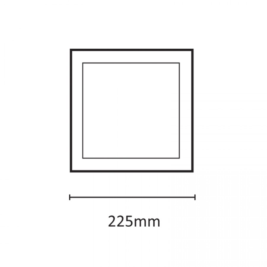 InLight LED Slim Panel 20watt Τετράγωνο 3000Κ Θερμό Λευκό D:22,5cm (2.20.01.1) InLight LED Slim Panel 20watt Τετράγωνο 3000Κ Θερμό Λευκό D:22,5cm (2.20.01.1)