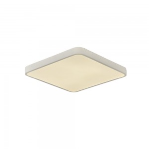 InLight Πλαφονιέρα οροφής LED 96W 3CCT (by switch on base) από λευκό μέταλλο και ακρυλικό D:50cm (42034-White)
