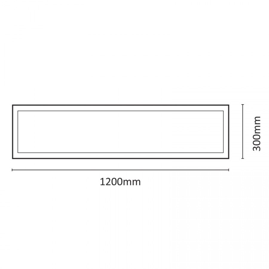 InLight Πλαίσιο Αλουμινίου για Παραλληλόγραμμο Led Panel D:120cmX30cm (BAPAN003)