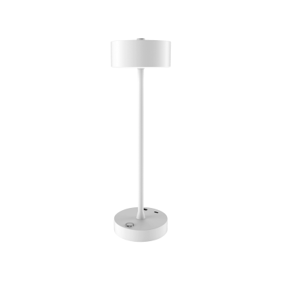 it-Lighting Crater Rechargeable LED 2W 3CCT Touch Table Lamp White D:38cmx11cm (80100120)