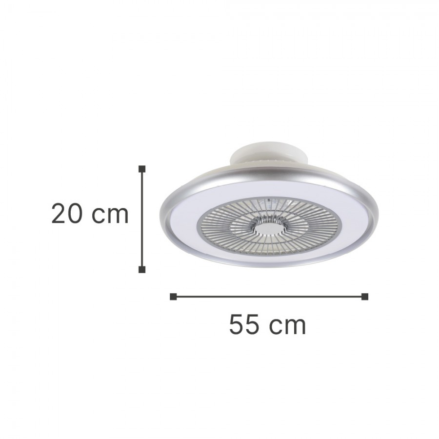 it-Lighting Donner 36W 3CCT LED Fan Light in Silver Color (101000150)