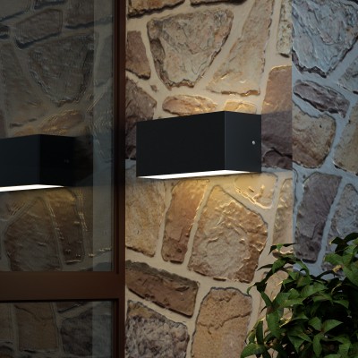 it-Lighting Martin LED 12W 3CCT Outdoor Up-Down Wall Lamp Grey D:22cmx9cm (80200730)