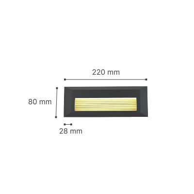 it-Lighting Mono LED 3W 3CCT Outdoor Wall Lamp Anthracite D:22cmx2.8cm (80201740)